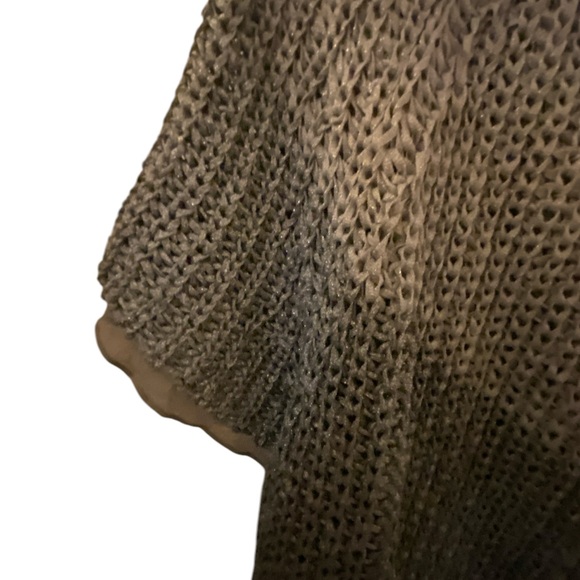 Chico's Gray Open Front Cardigan with V-Neck - Picture 4 of 8